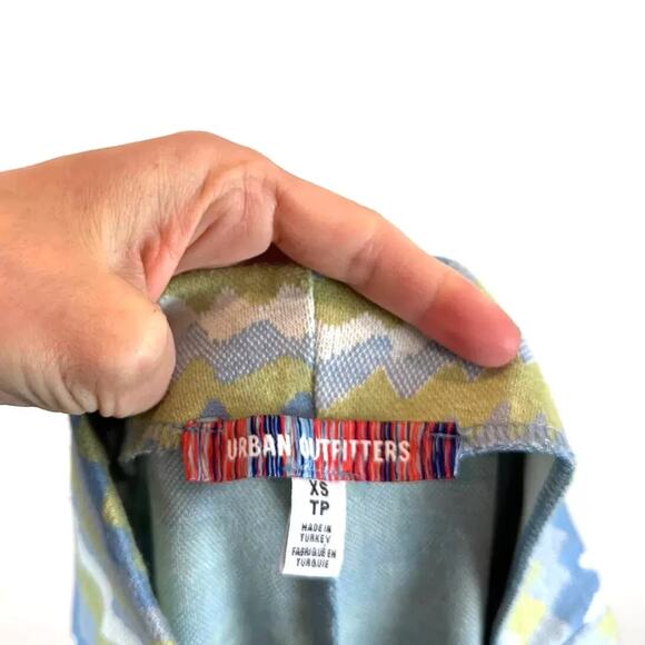 Urban Outfitters Stretch Knit Flare Pants XS Boho Festival Rave Psychedelic - Picture 5 of 6